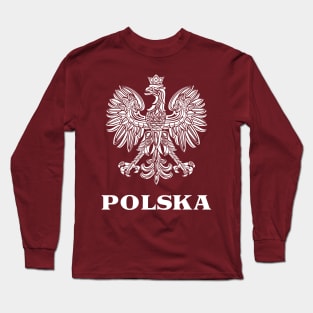 Vintage Style Poland/Polish Eagle Flag Long Sleeve T-Shirt